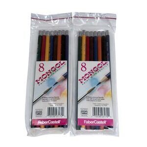 Faber-Castell Mongol Watercolor Pencils 8 Pack Lot of 2 Sets 23170 New